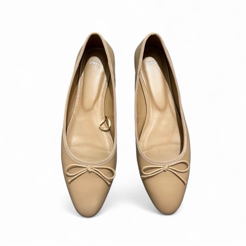 Mango Classic Beige Ballet Flats